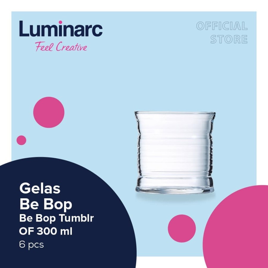 Luminarc Gelas Be Bop - Be Bop Tumbler O/F 300 ml - 6 pcs